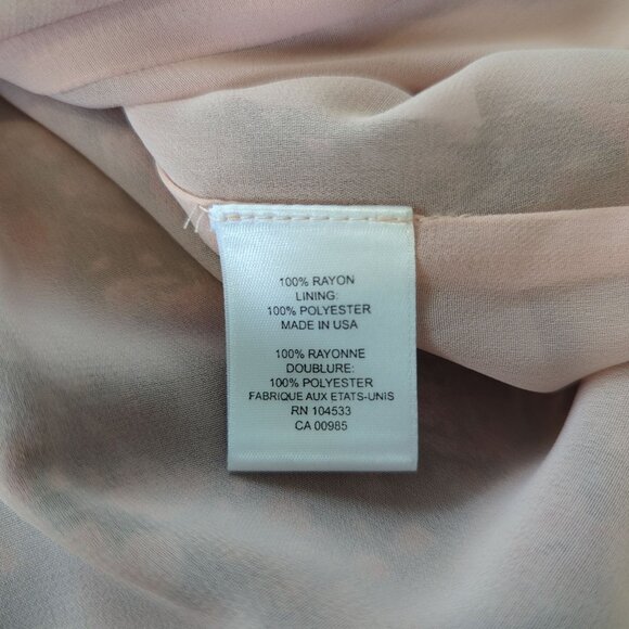 Nanette Lepore floral butterfly sleeves bohemian gypsy saloon pullover blouse M - Picture 10 of 15